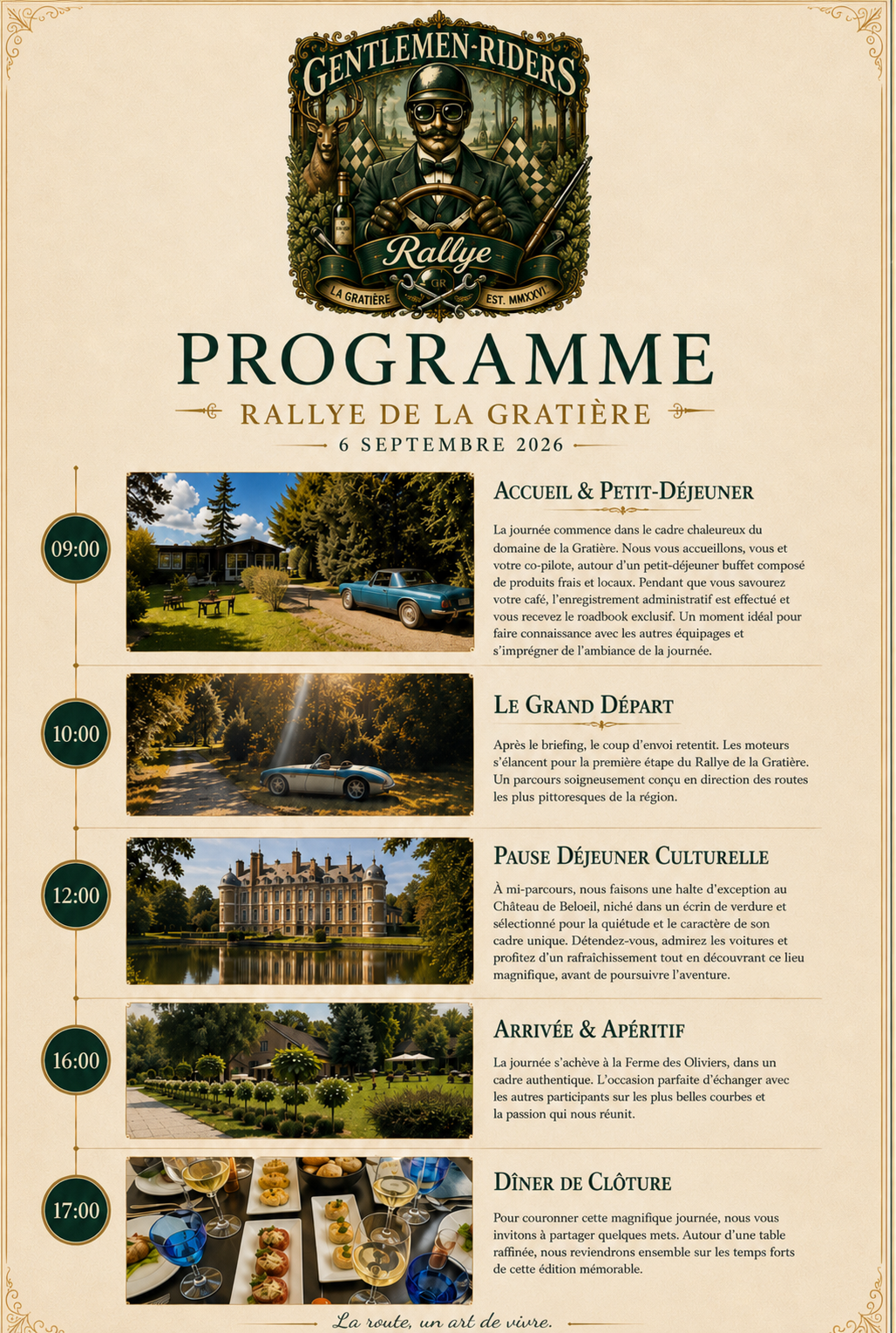 Rallye de la Gratière - Programme